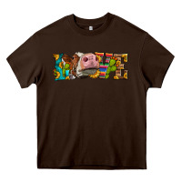 Chocolate Brown Western Love Simmental Cow Heavy Core Tee - LillyAllenDesigns