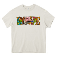 Cream Western Love Simmental Cow Heavy Core Tee - LillyAllenDesigns