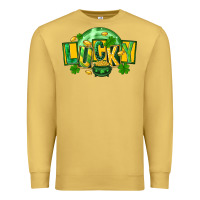 Antique Gold St. Patrick's Day lucky Premium Sweatshirt - FaDigitalArtStudio