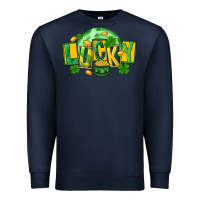 Navy St. Patrick's Day lucky Premium Sweatshirt - FaDigitalArtStudio
