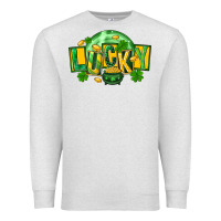 Oatmeal Heather St. Patrick's Day lucky Premium Sweatshirt - FaDigitalArtStudio