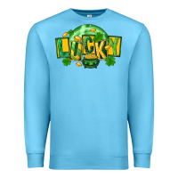 Ocean Blue St. Patrick's Day lucky Premium Sweatshirt - FaDigitalArtStudio