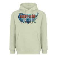 Matcha Sweet land of liberty Heavyweight Hoodie - FaDigitalArtStudio