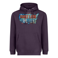 Plum Sweet land of liberty Heavyweight Hoodie - FaDigitalArtStudio
