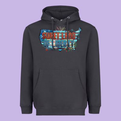 Sweet Land Of Liberty Heavyweight Hoodie Designed By Fadigitalartstudio