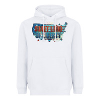 White Sweet land of liberty Heavyweight Hoodie - FaDigitalArtStudio