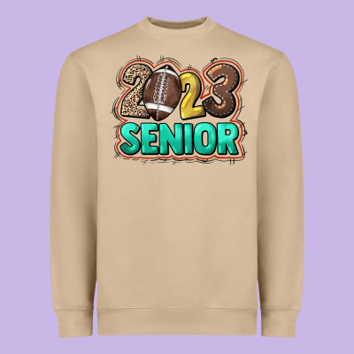 2023 Senior Football Heavyweight Sweatshirt Designed By Nancycooperartshop