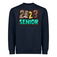 Navy 2023 senior Football Heavyweight Sweatshirt - NancyCooperArtShop