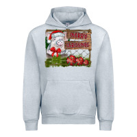 Heather Grey merry Christmas pig Urban Hoodie - CowhideDigitalArt