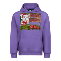 Tulip merry Christmas pig Urban Hoodie - CowhideDigitalArt