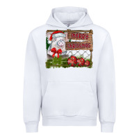 White merry Christmas pig Urban Hoodie - CowhideDigitalArt