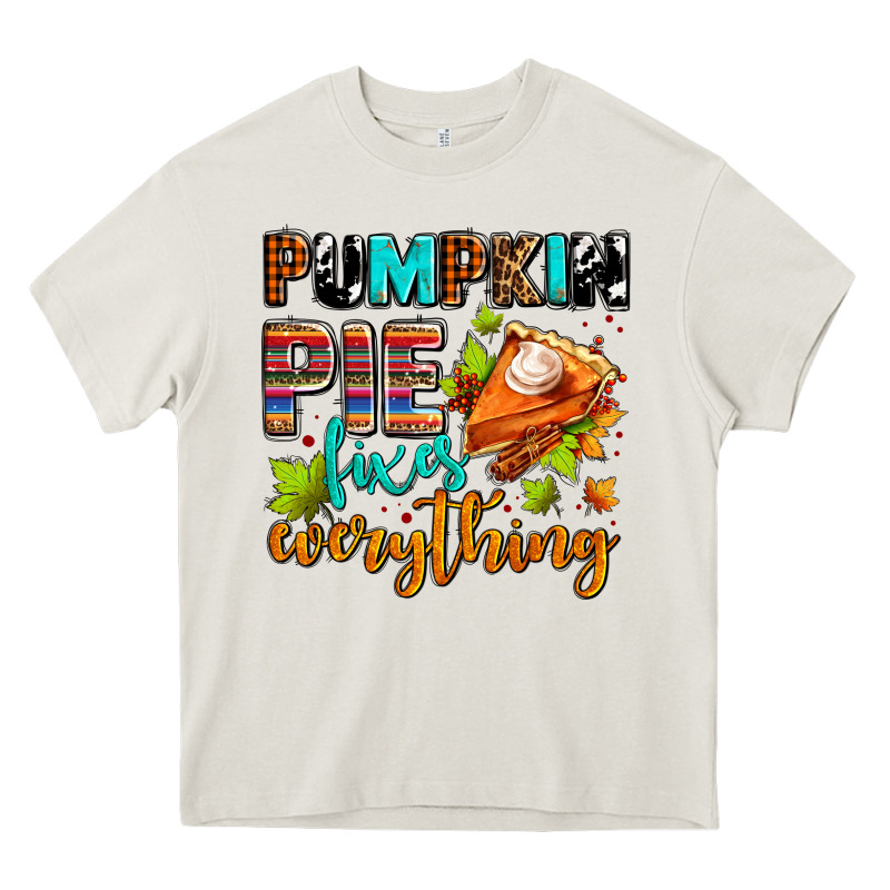 Pumpkin Pie Fixes Everything Heavy Core Tee by AdoDesignShop | Teevron