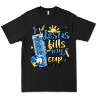 Black down syndrome jesus fills my cup Premium Tee - MaliasSmallBusiness