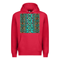 Cardinal Aztec Turquoise Pattern Premium Hoodie - CowCowDesign