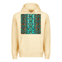 Pina Colada Aztec Turquoise Pattern Premium Hoodie - CowCowDesign