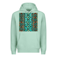 Seafoam Aztec Turquoise Pattern Premium Hoodie - CowCowDesign