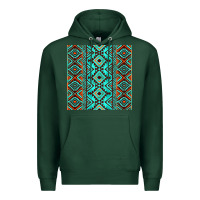 Sports Green Aztec Turquoise Pattern Premium Hoodie - CowCowDesign