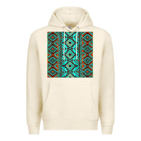 Tofu Aztec Turquoise Pattern Premium Hoodie - CowCowDesign