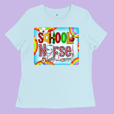Western School Nurse Ladies Tee Designed By Lillyallendesigns