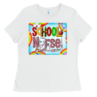 White Western School Nurse Ladies Tee - LillyAllenDesigns
