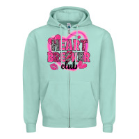 Seafoam Heart breaker club Valentine's Day Zipper Hoodie - HowdyJamesFarm
