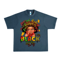 Midnight Navy empowering black heritage Urban Heavy Tee - LillyAllenDesigns