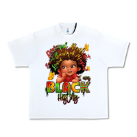 White empowering black heritage Urban Heavy Tee - LillyAllenDesigns