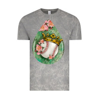 Cloud Rock baseball and western roses teardrop  6 Vintage Tee - BundleAndBundleShop