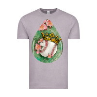 Vintage Zinc baseball and western roses teardrop  6 Vintage Tee - BundleAndBundleShop