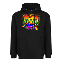 Black Dad pride Heavyweight Hoodie - FaDigitalArtStudio