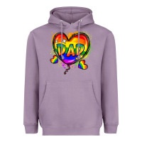 Lavender Dad pride Heavyweight Hoodie - FaDigitalArtStudio