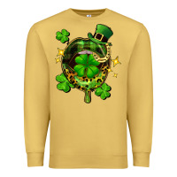 Antique Gold St. Patrick's Day lip Premium Sweatshirt - FaDigitalArtStudio