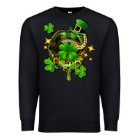 Black St. Patrick's Day lip Premium Sweatshirt - FaDigitalArtStudio