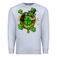 Heather Grey St. Patrick's Day lip Premium Sweatshirt - FaDigitalArtStudio