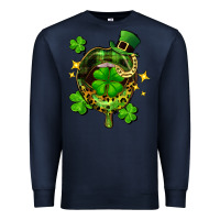 Navy St. Patrick's Day lip Premium Sweatshirt - FaDigitalArtStudio