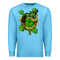 Ocean Blue St. Patrick's Day lip Premium Sweatshirt - FaDigitalArtStudio