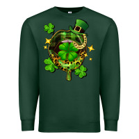 Sports Green St. Patrick's Day lip Premium Sweatshirt - FaDigitalArtStudio