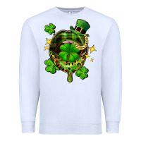 White St. Patrick's Day lip Premium Sweatshirt - FaDigitalArtStudio