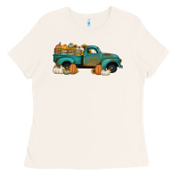 Bone pumpkin farm truck no background Ladies Tee - Jasminsmagicworld