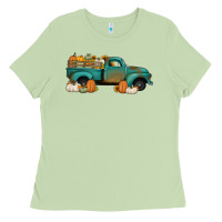 Matcha pumpkin farm truck no background Ladies Tee - Jasminsmagicworld