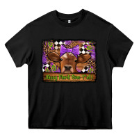 Black happy mardi gras y'all cow Heavy Core Tee - Jasminsmagicworld