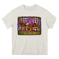 Cream happy mardi gras y'all cow Heavy Core Tee - Jasminsmagicworld