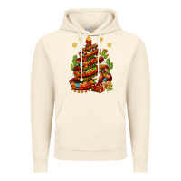 Vintage Artic Christmas Feliz Navidad Sombrero Tree Vintage Hoodie - BundleAndBundleShop