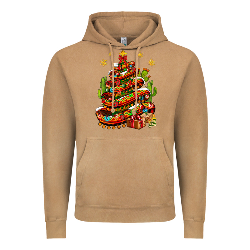 Christmas Feliz Navidad Sombrero Tree Vintage Hoodie by BundleAndBundleShop | Teevron