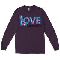 Plum Love Teacher Life Long Sleeve Tee - Bettercallsaul