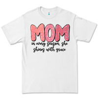 White mom in every season, she shines with grace Premium Tee - MaliasSmallBusiness