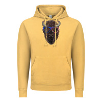 Vintage Mustard bison with american flag glasses Vintage Hoodie - RanaPortraitStore