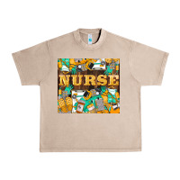 French Oak Green And Yellow Nurse Urban Heavy Tee - LillyAllenDesigns