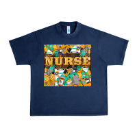 Navy Green And Yellow Nurse Urban Heavy Tee - LillyAllenDesigns