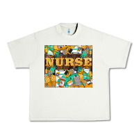 Pistachio Green And Yellow Nurse Urban Heavy Tee - LillyAllenDesigns